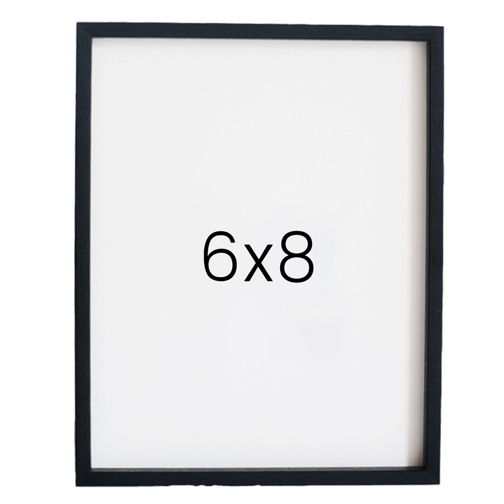 12mm레프 나무액자 사진액자 웨딩 포토테이블 사진인화 탁상 소형 6x8 152x203mm, 블랙 - 메인 이미지