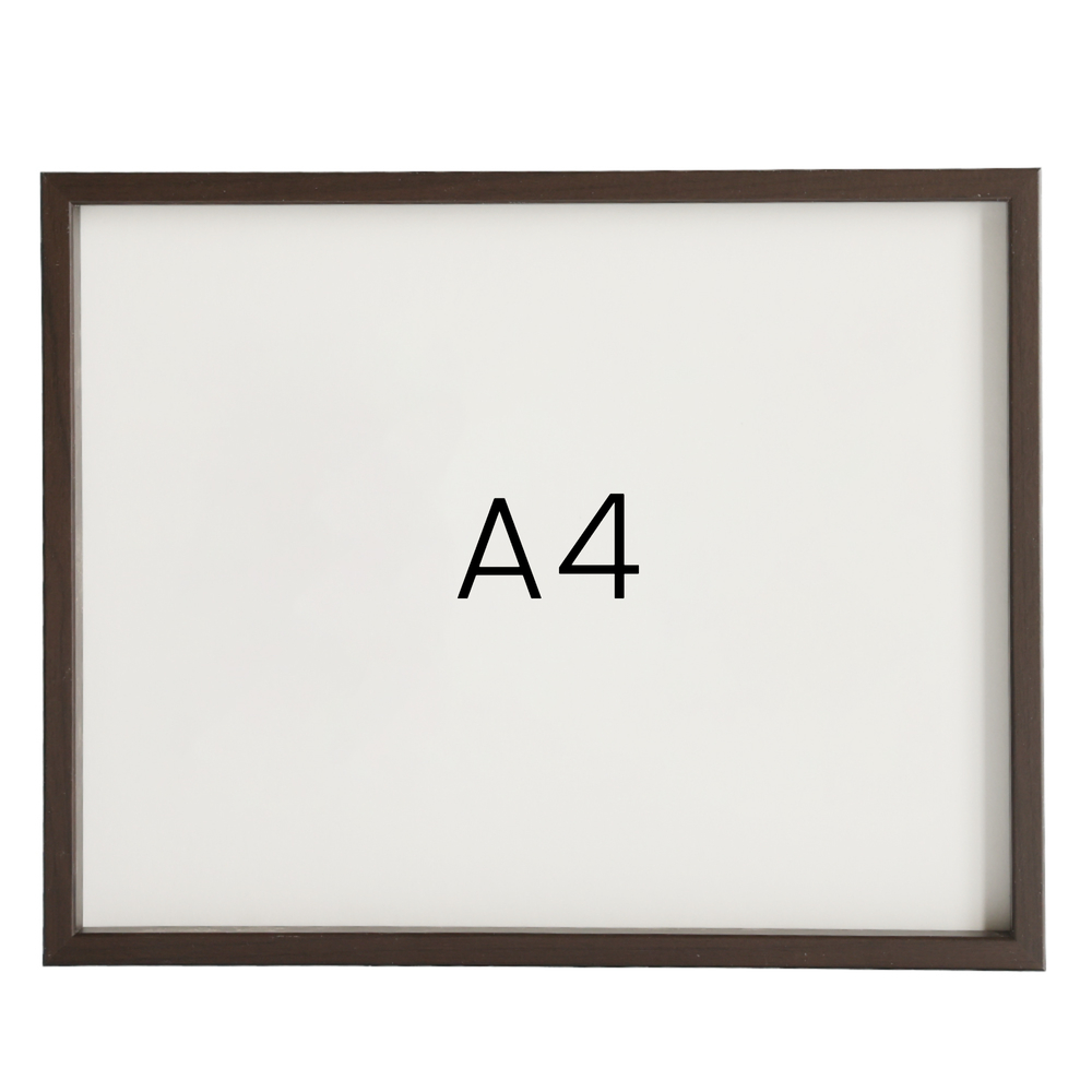 12mm레프 원목액자 우드 웨딩 전시회 맞춤 프레임 틀 A4 210x297mm, 커피진밤