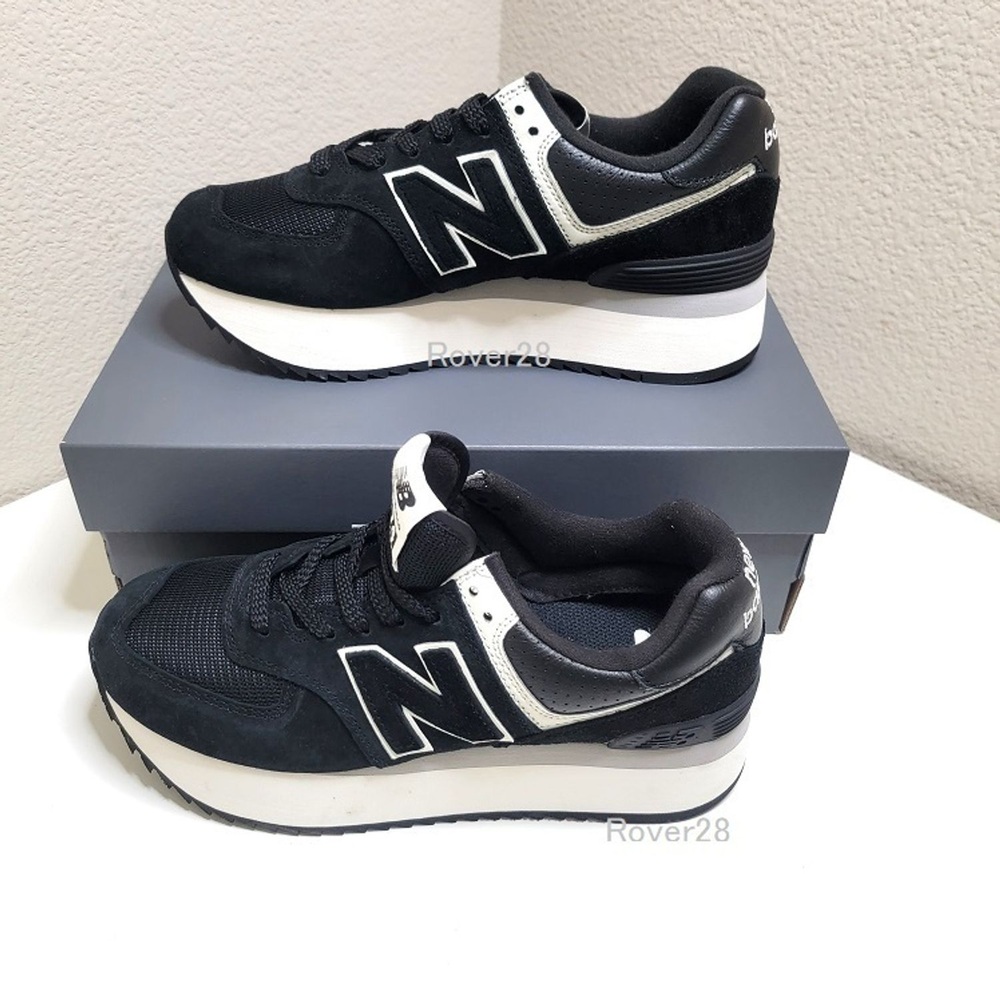 뉴발란스 574 여성 스니커즈 운동화 레트로 데일리 안정감 키높이 WL574ZBNJ - 상세 이미지 2