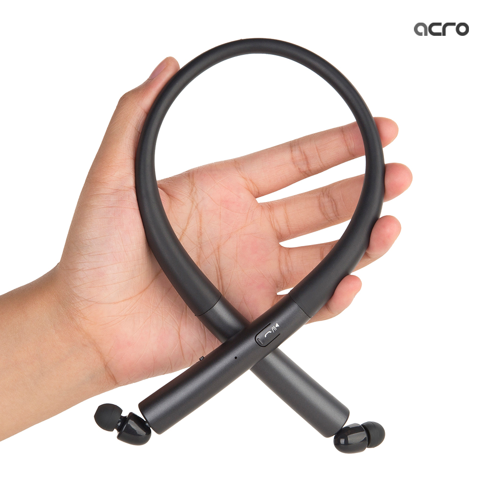 ACRO 넥밴드 이어폰 NE-1100 블루투스 무선 커널형 목걸이 블랙