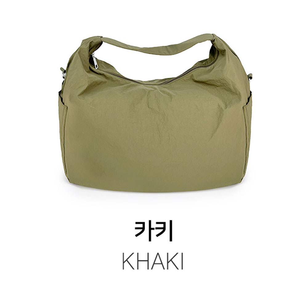 가벼운 나일론 빅사이즈 숄더백 보따리 보부상 가방 큰 대형 라지 경량 천 숄더가방 이미지 7