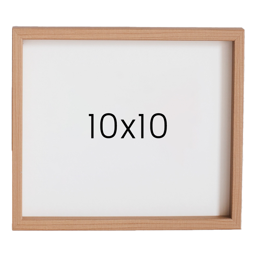 12mm레프 원목액자 우드 웨딩 전시회 맞춤 프레임 틀 10x10 254x254mm, 내츄럴 - 메인 이미지
