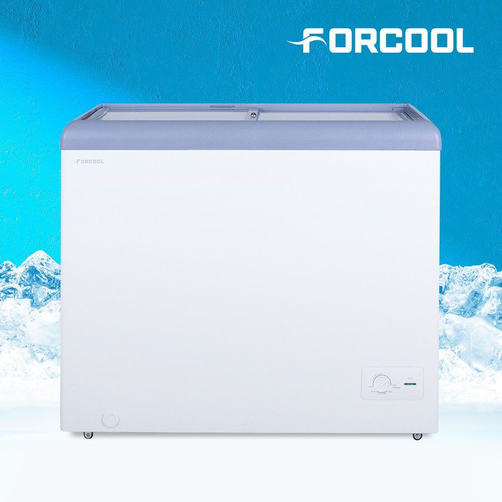 포쿨 아이스크림냉장고 업소용 슬라이드 마트 냉동고 냉동평대 급속 마트 식당 영용 177L