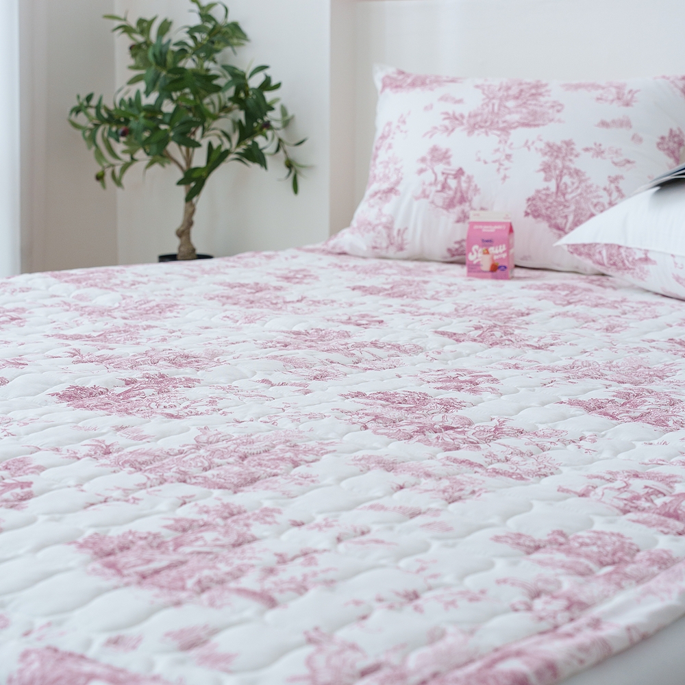 나라데코 광목 순면 뜨왈 명화 사계절 밴딩 침대패드 SS