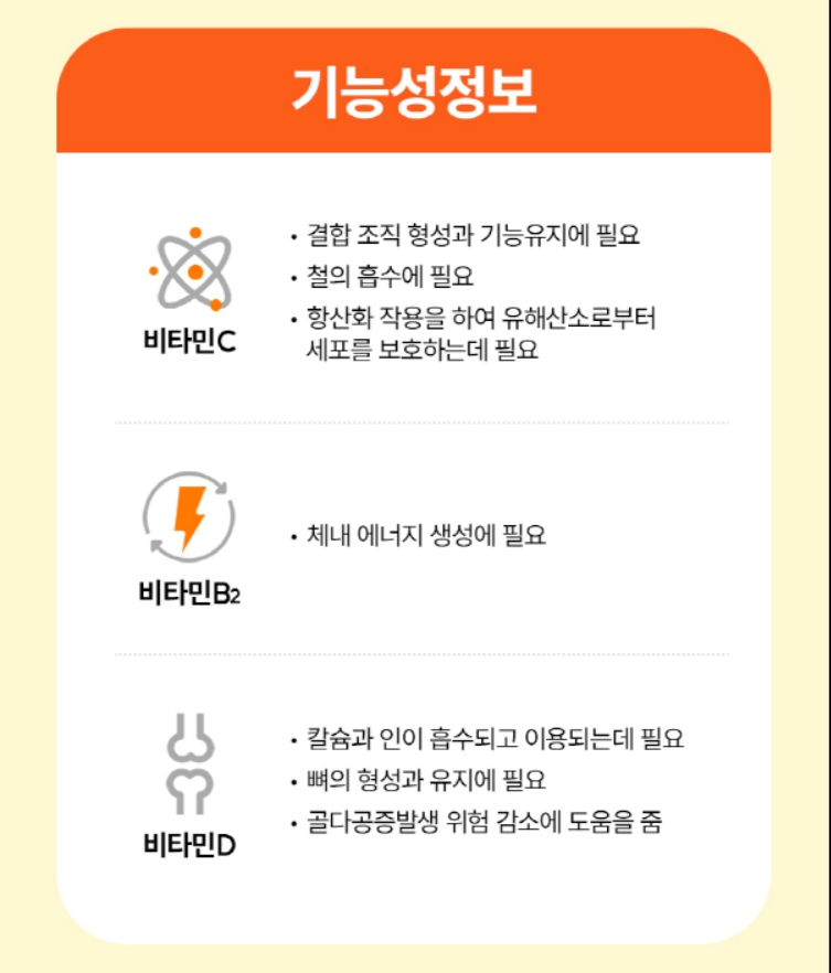 어린이비타민C 가루 청소년비타민CD 분말 아스코르빈산 이미지 6