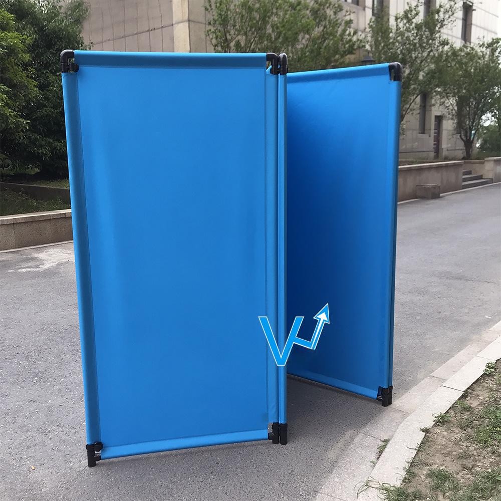 패브릭 방수 천 분리대 파티션 가림막 칸막이 접이식 그레이 1000D 56-140cm - 상품 이미지
