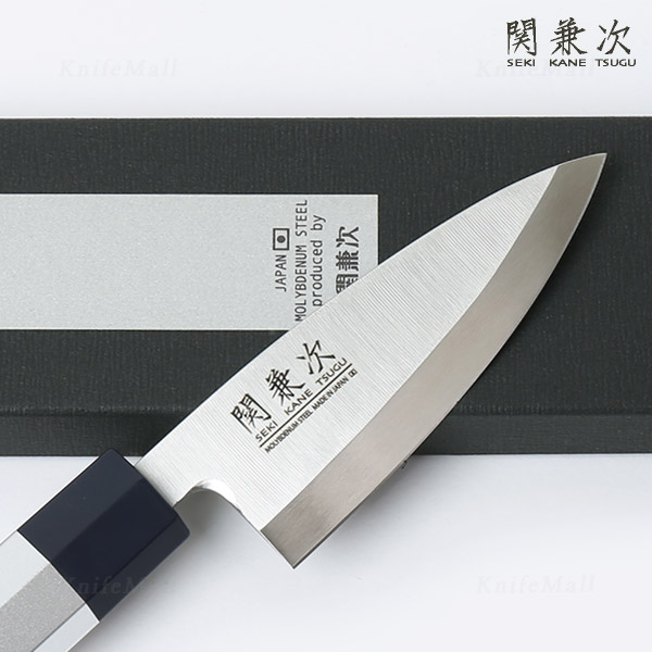 일본 세키카네쓰구 데바 생선회칼 10.5cm, 7각 알루미늄손잡이, 1개 - 상세 이미지 2