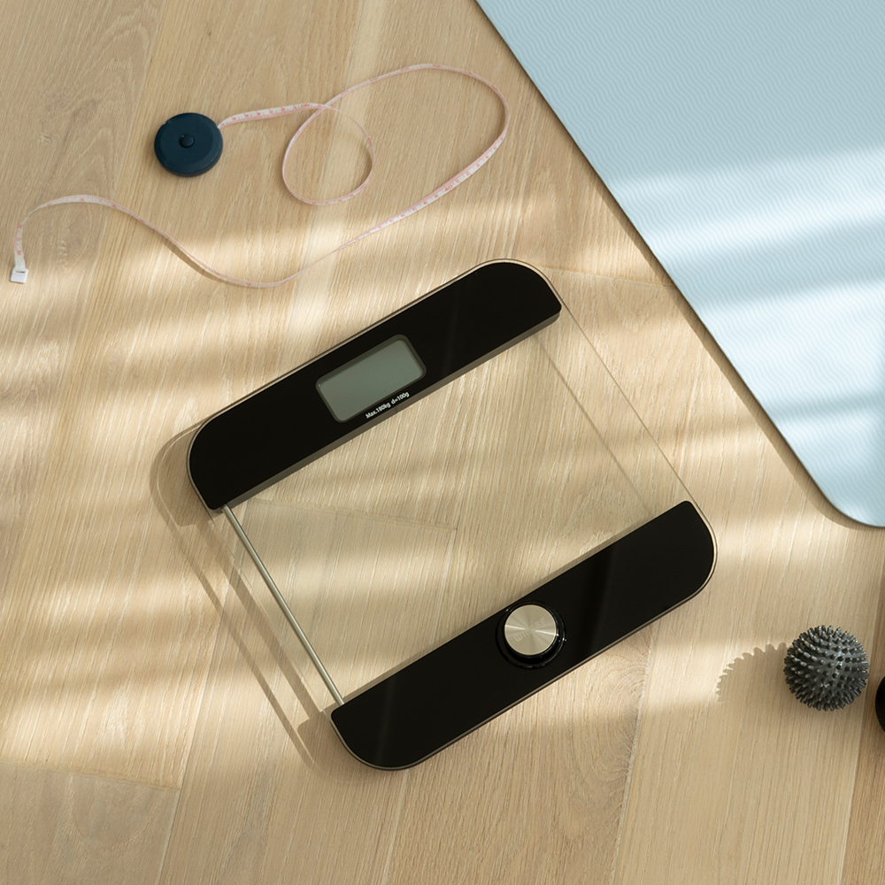 윈텍 디지털 무전원 체중계 B1718 스마트 가정용 몸무게 반영구적 사용