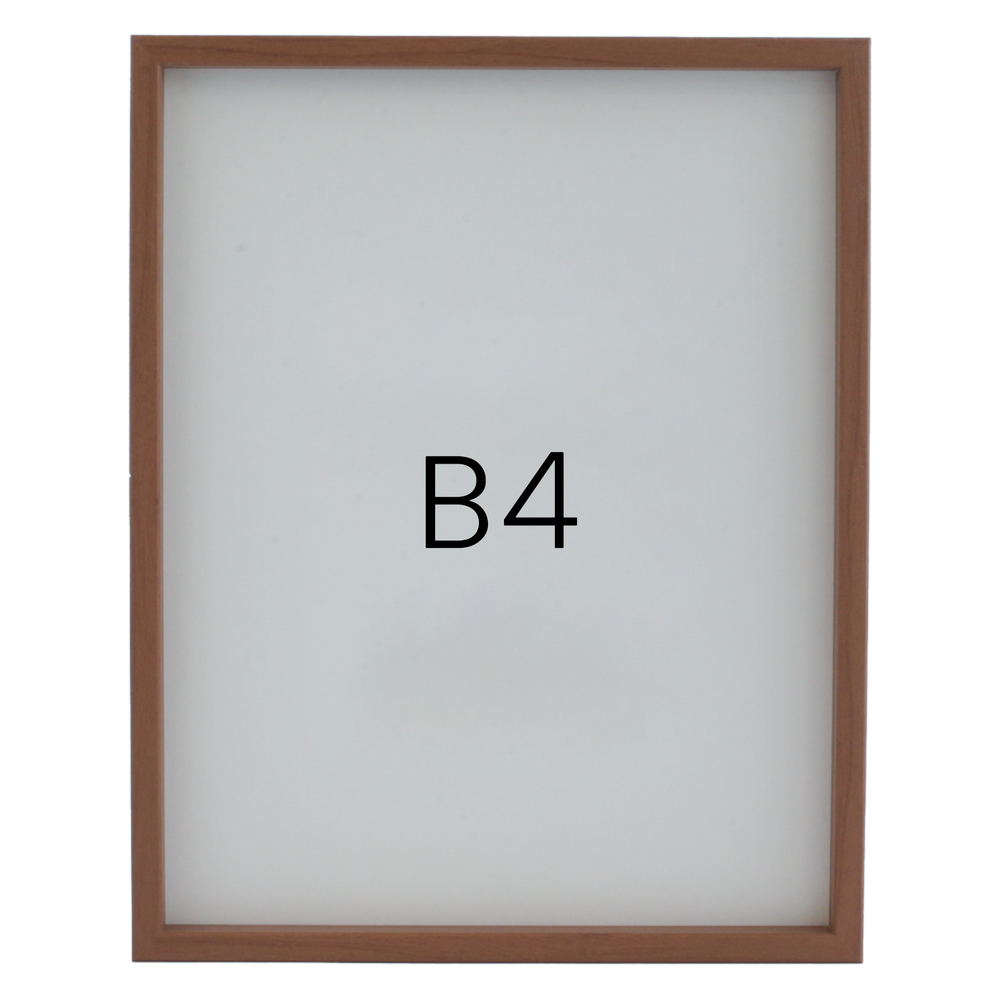 12mm레프 원목액자 우드 웨딩 전시회 맞춤 프레임 틀 B4 257x364mm, 연밤 - 메인 이미지