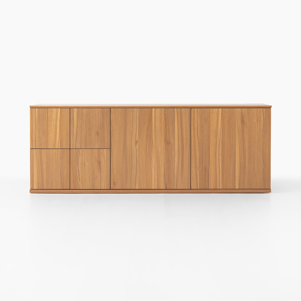피크 수납장 6칸 가로형 1798x310x650mm, 6단, 라이트브라운 8933.6952 - 메인 이미지