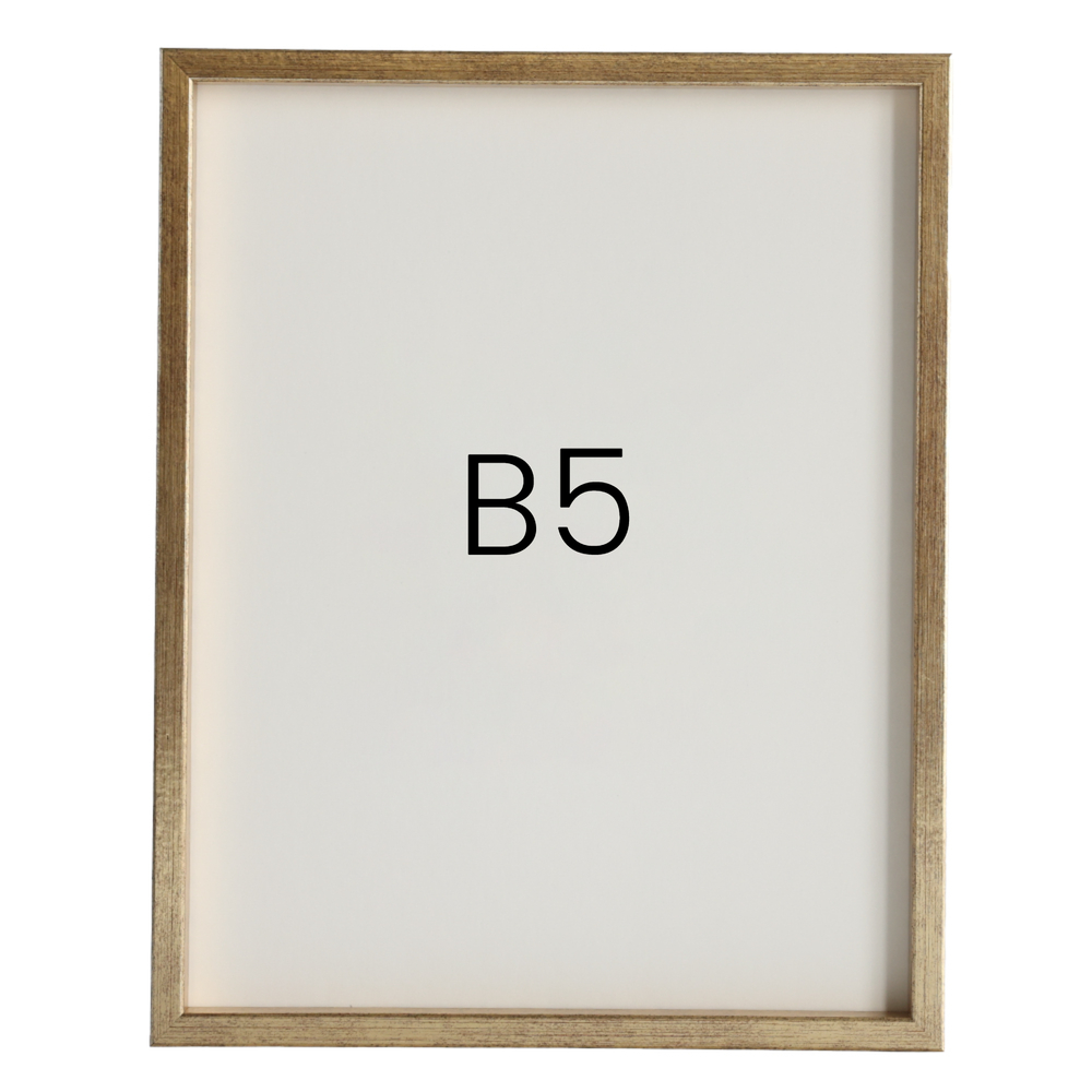 12mm레프 원목액자 우드 웨딩 전시회 맞춤 프레임 틀 B5 182x257mm, 골드