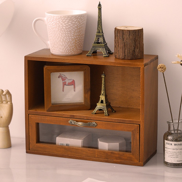 고급 인테리어 장식장 오픈 빈티지 엔틱 진열장 클래식 서랍 장식장