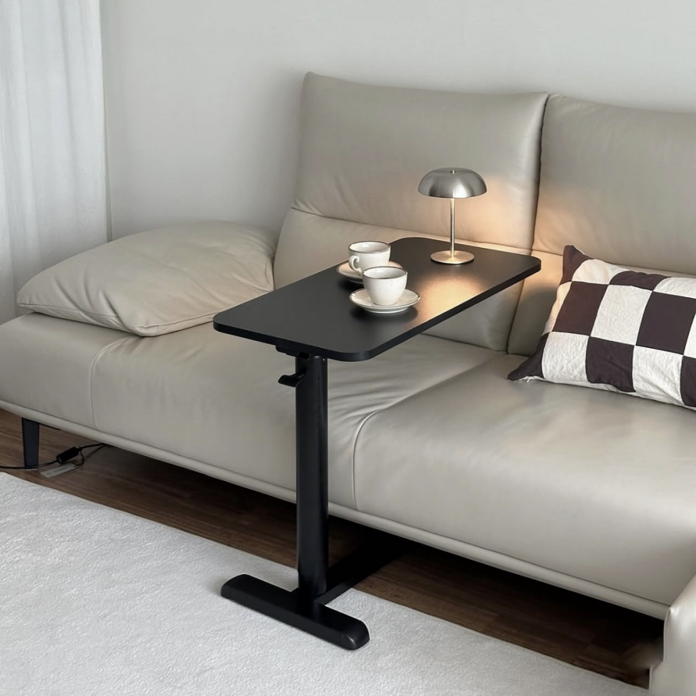실버채 높이조절 접이식 이동식 소파 쇼파 사이드 테이블 침대 책상 협탁