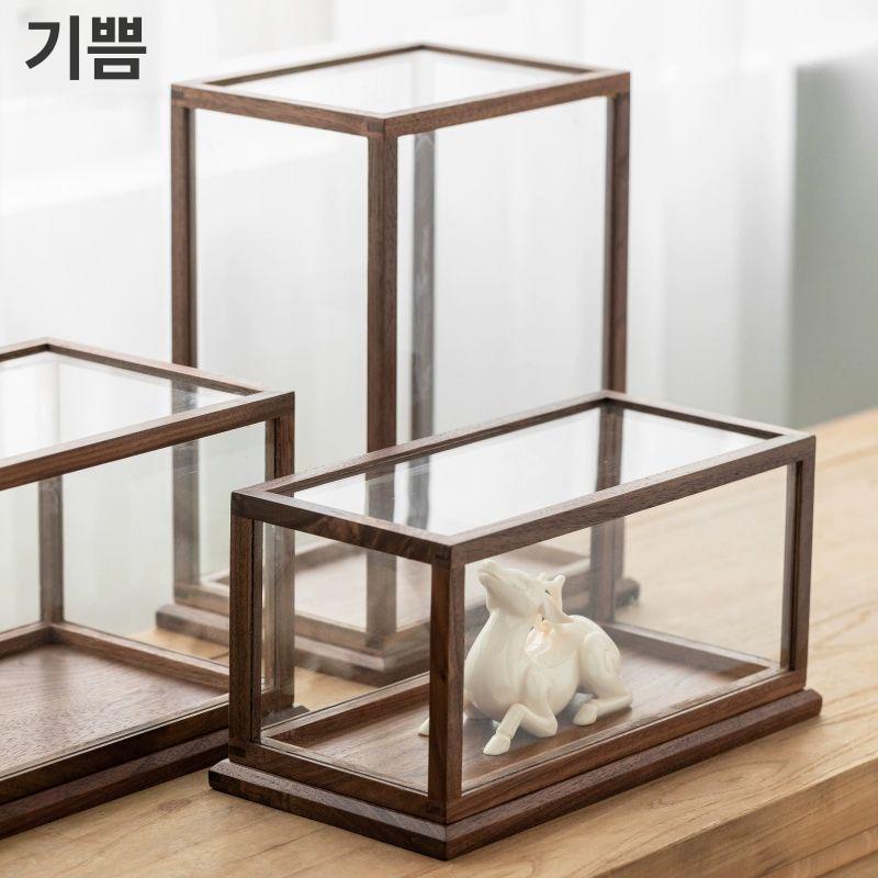 우드 유리 빈티지 쇼케이스 A 31.5x15.5x15.5cm - 상세 이미지 4