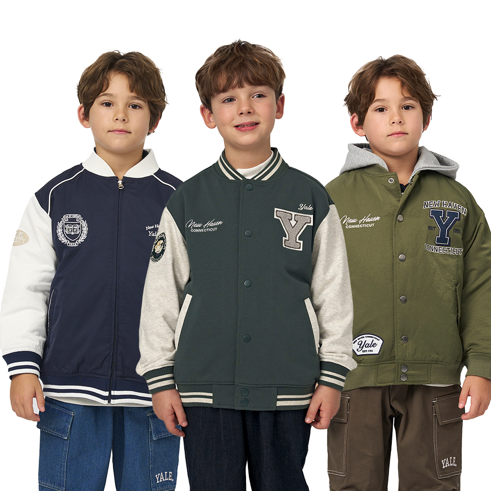 예일키즈 가을맞이 특가 야구점퍼 바시티자켓 주니어