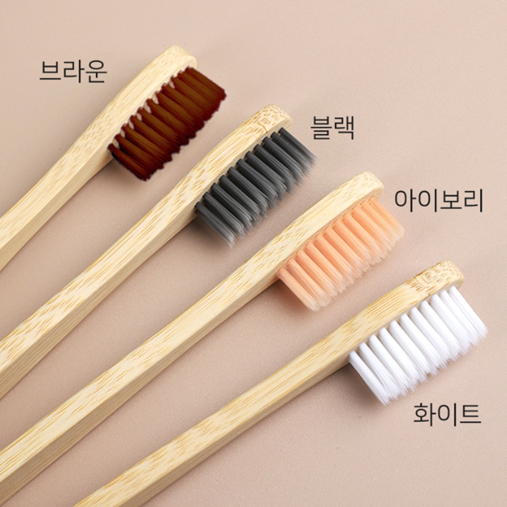 부드러운미세모칫솔 대나무 극세사헤드 생분해칫솔 10개 이미지 6