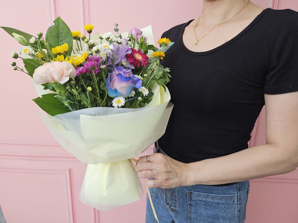 유스풀몰 행복시리즈 중형 생화 도매 꽃 택배 꽃배달 싼곳 정기배송 정기구독 이미지 3