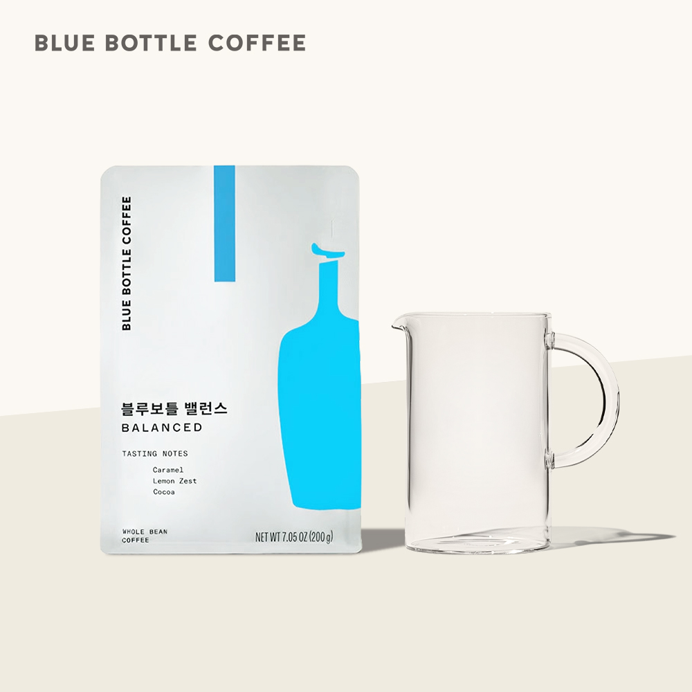 [공식] 블루보틀 커피 블렌드 홀빈 원두 200g + 블루보틀 카라페 Blue Bottle Coffee Blend 200g + Blue Bottle Carafe - 상품 이미지