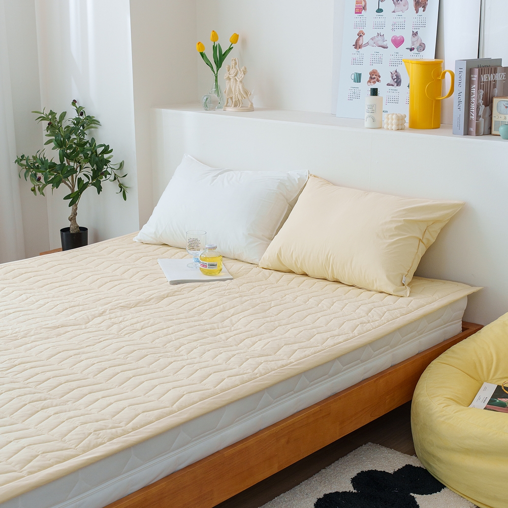 나라데코 60수 고밀도면 사각사각 사계절 밴딩 침대패드 SS