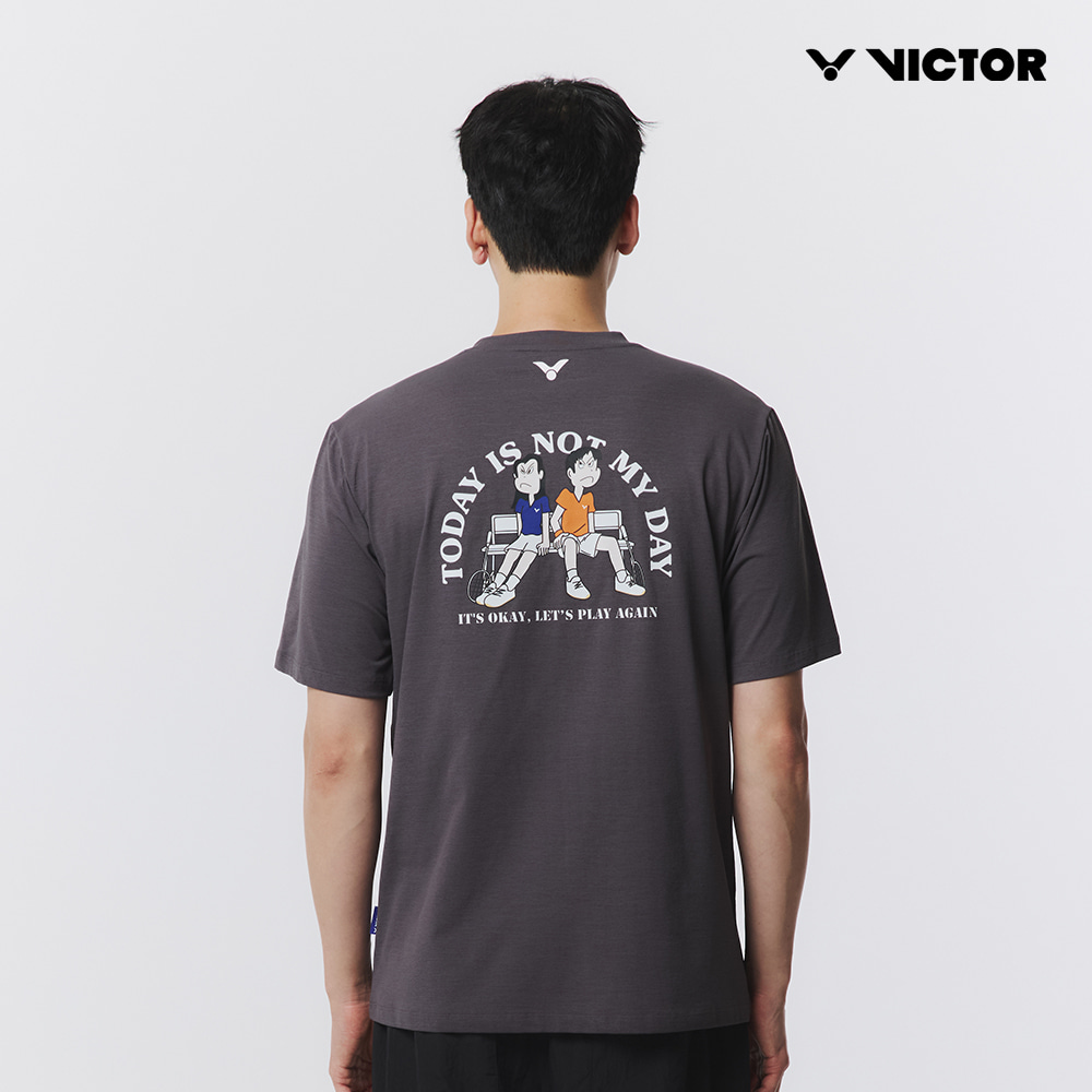 빅터 아울렛 오버핏 반팔 티셔츠 VT25CTO205U 배드민턴 탁구 스쿼시 스포츠웨어 - 상세 이미지 2