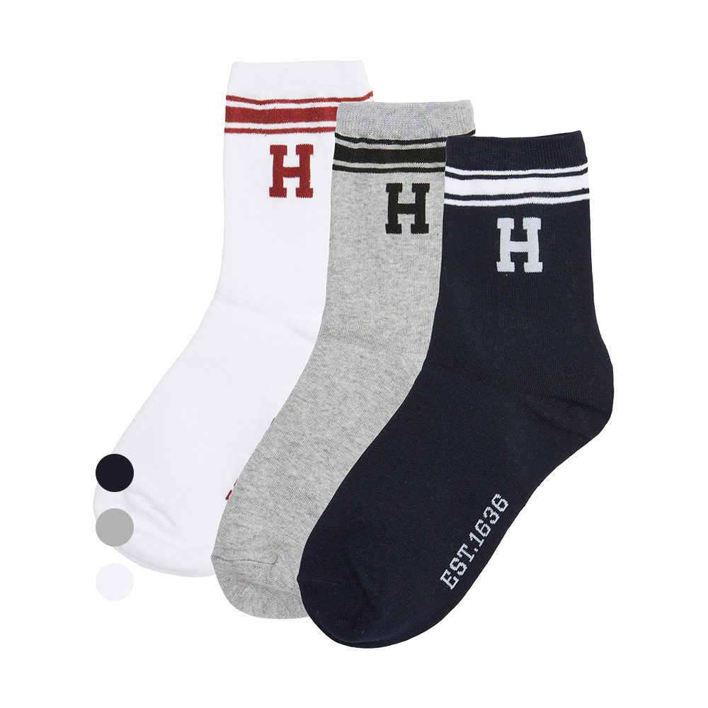 하버드키즈 하버드 키즈 H로고 삭스 3P B5M203 - 상품 이미지