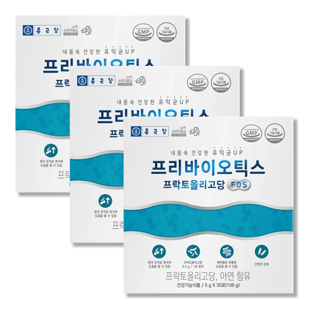 [3개월분] 프리바이오틱스 fos 유산균먹이 30포, 3개 - 상품 이미지