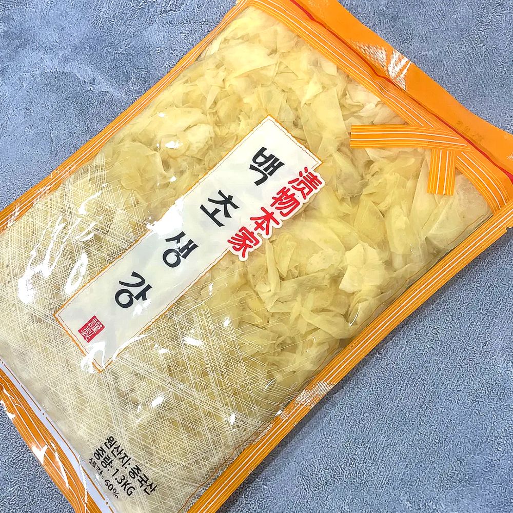 하나 백초생강 슬라이스 1.3kg 일식 초생강 업소용 대용량 - 상세 이미지 2
