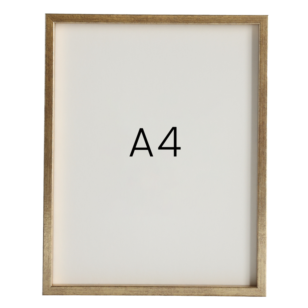 12mm레프 원목액자 우드 웨딩 전시회 맞춤 프레임 틀 A4 210x297mm, 골드