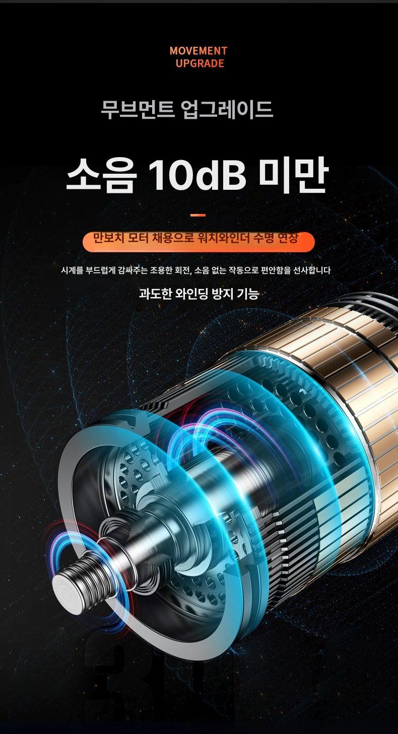 보관 시계정리함 케이스 시계 워치와인더 오토메틱 기본 2슬롯 벨벳 USB 케이블 A - 상세 이미지 4