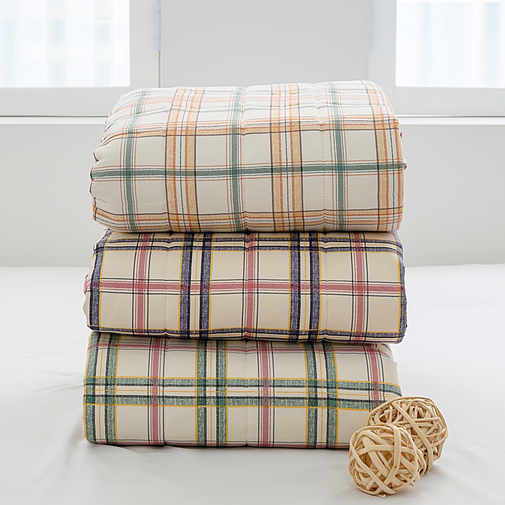 나라데코 체크 소프트워싱 먼지없는 사계절 밴딩 침대패드 SS