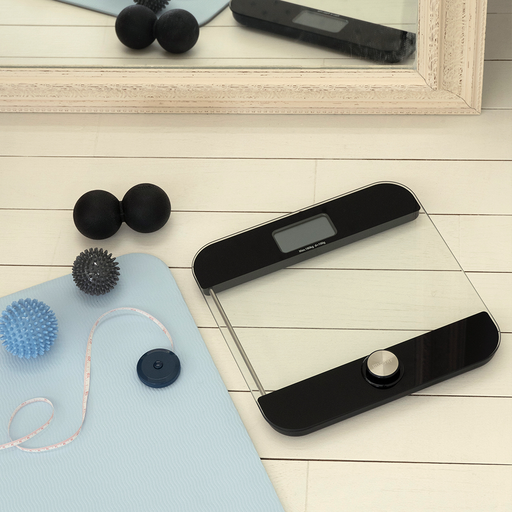 윈텍 디지털 무전원 체중계 B1718 스마트 가정용 몸무게 반영구적 사용