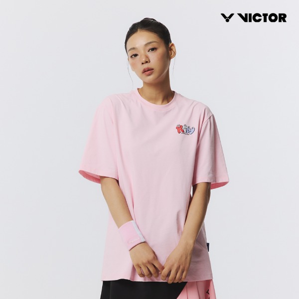 빅터 아울렛 오버핏 반팔 티셔츠 VT25CTO204U 배드민턴 탁구 스쿼시 스포츠웨어 - 상품 이미지