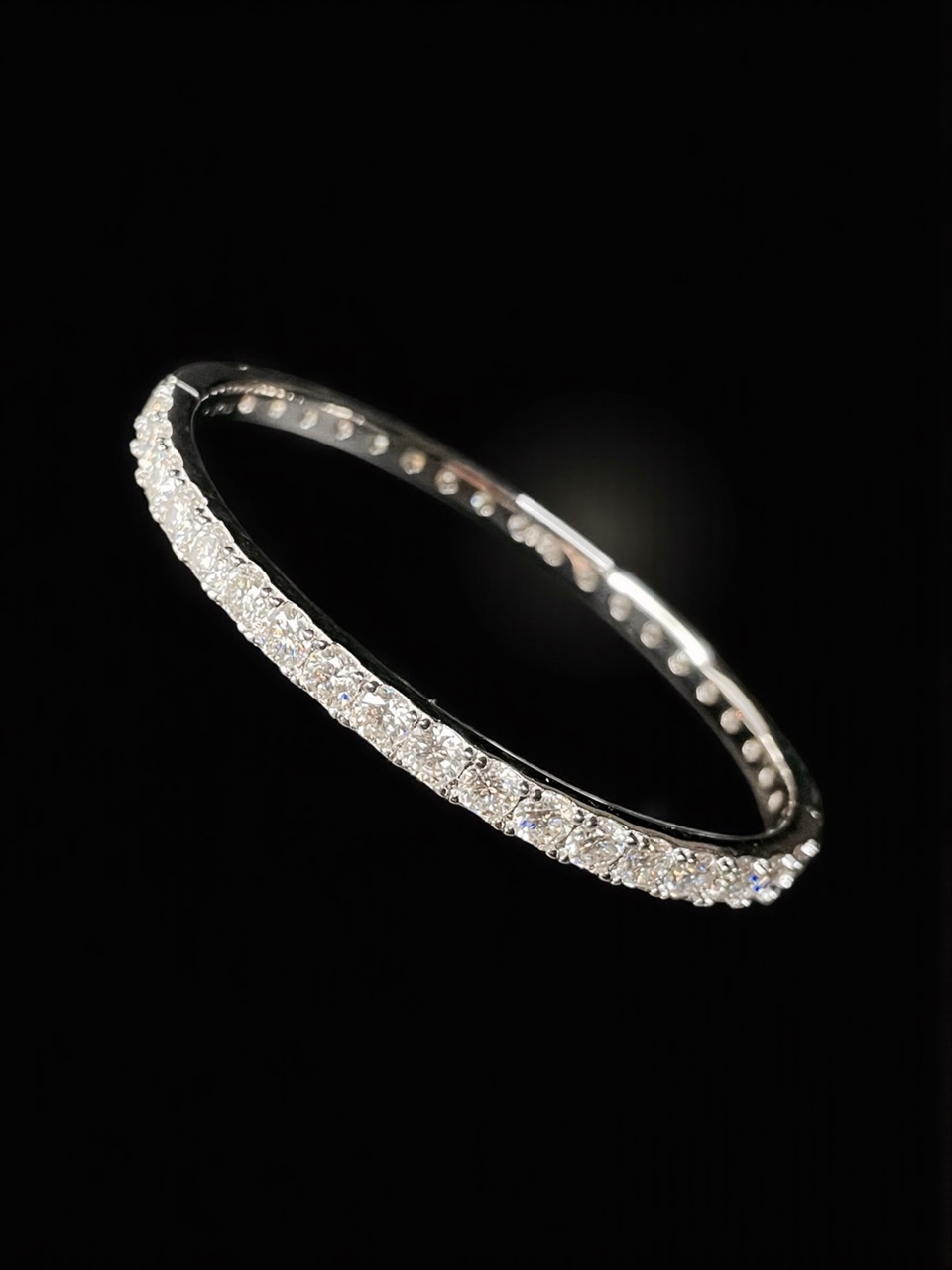 [Moissanite Tennis Bracelet] 화이트 모이사나이트 테니스 팔찌 S925 데시레아 - 상세 이미지 3