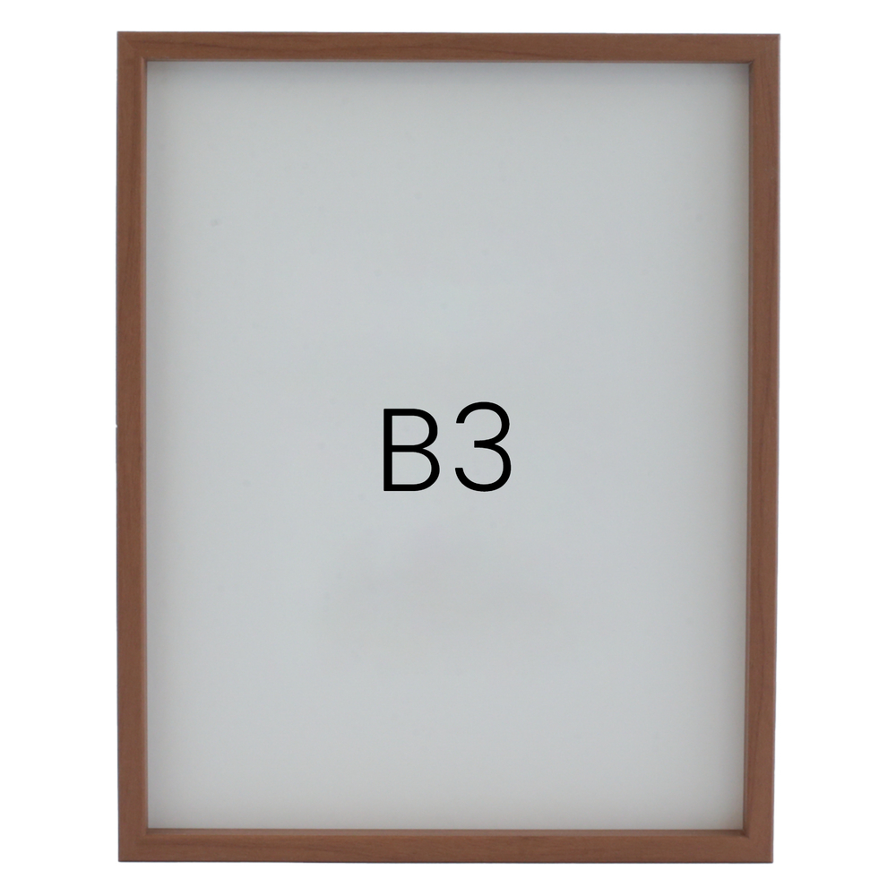 12mm레프 원목액자 우드 웨딩 전시회 맞춤 프레임 틀 B3 364x515mm, 연밤 - 메인 이미지
