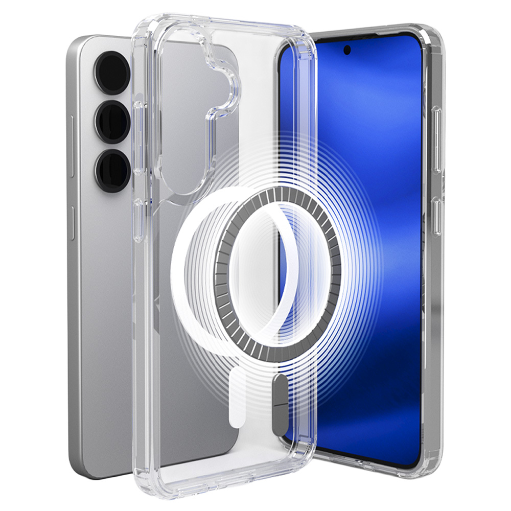 [내일배송] 코커 맥스킨 맥세이프 변색방지 2800GS 3배자력 슬림 범퍼 케이스 투명, 갤럭시S24 - 상품 이미지