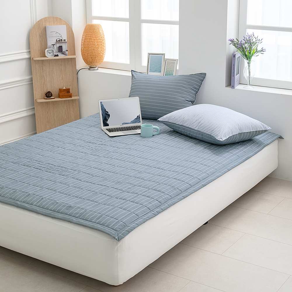 나라데코 스트라이프 소프트 워싱 사계절 밴딩 침대패드 SS