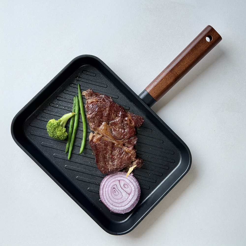 델라고 사각전골 어묵 샤브샤브 냄비 전골팬 오일마스터 22x39cm