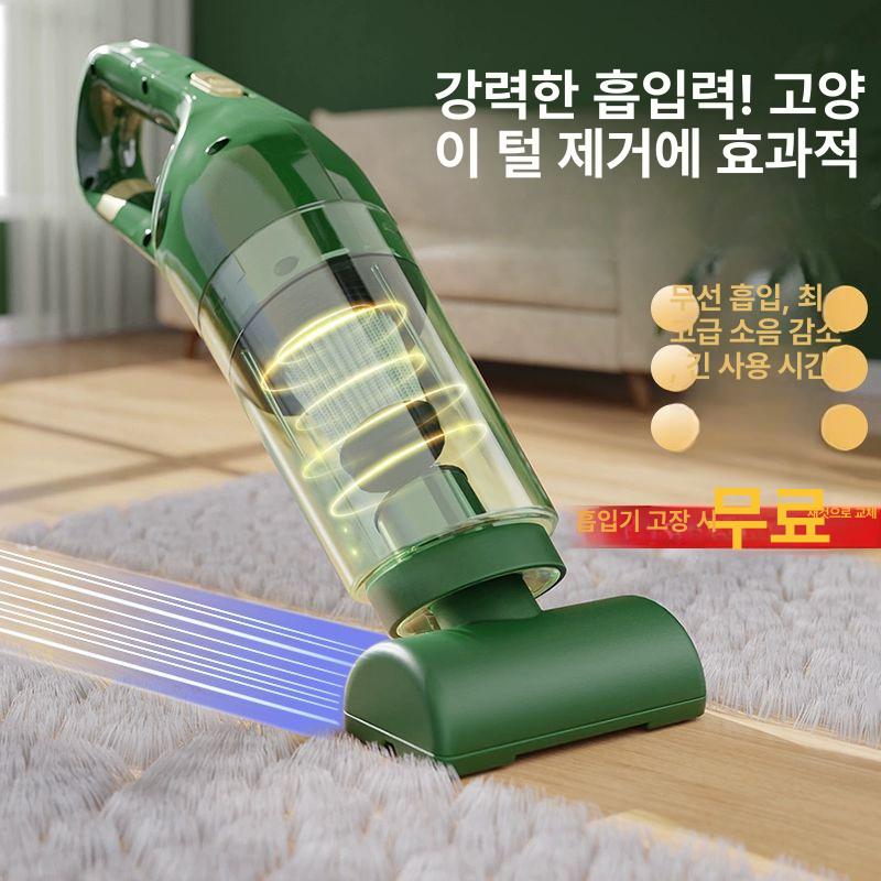 펫청소기 고양이털 강아지털 청소기 가정용 클리퍼 진공브러쉬 진공 흡모기 애견미용기 380000R-강흡 무선 충전 모델 - 상세 이미지 2