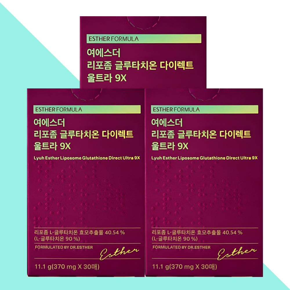 에스더포뮬러 여에스터 글루타치온 울트라9X 필름 30매X3개 - 상품 이미지