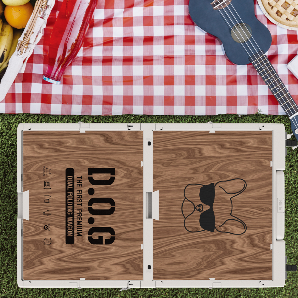 도그독 듀얼 퍼스트 프리미엄 캠핑웨건 대형 폴딩형 접이식 테이블