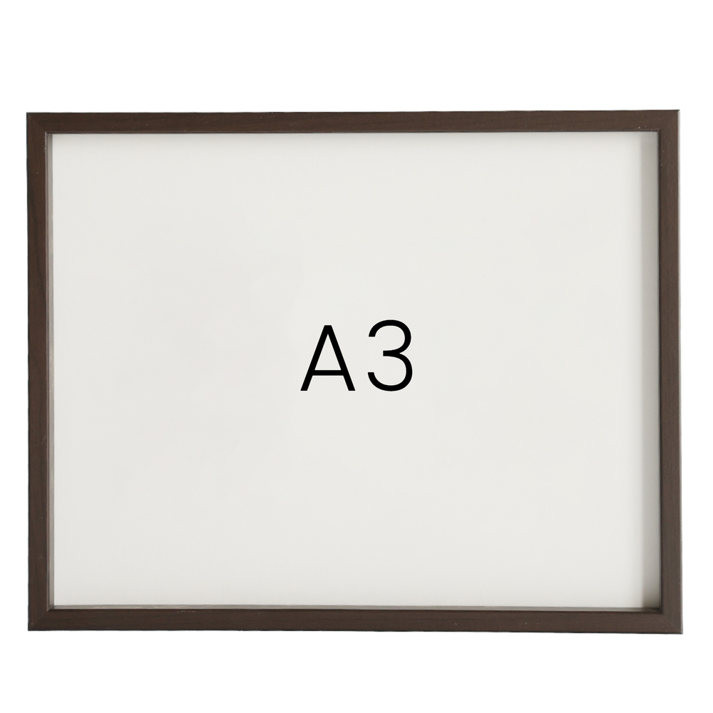 12mm레프 원목액자 우드 웨딩 전시회 맞춤 프레임 틀 A3 297x420mm, 커피진밤 - 메인 이미지
