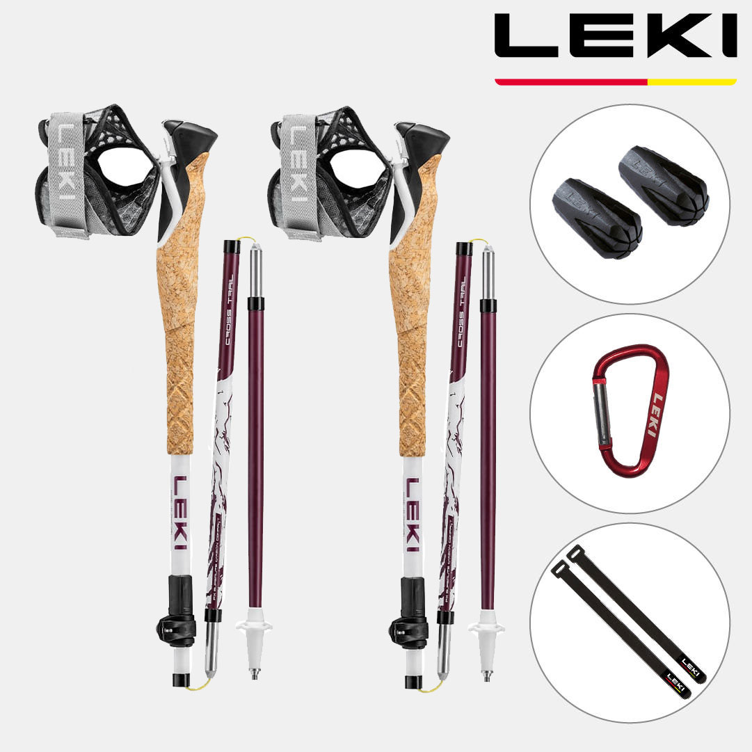 레키 등산스틱 플러스팩 크로스트레일 FX 수퍼라이트 컴팩트 2개 1세트