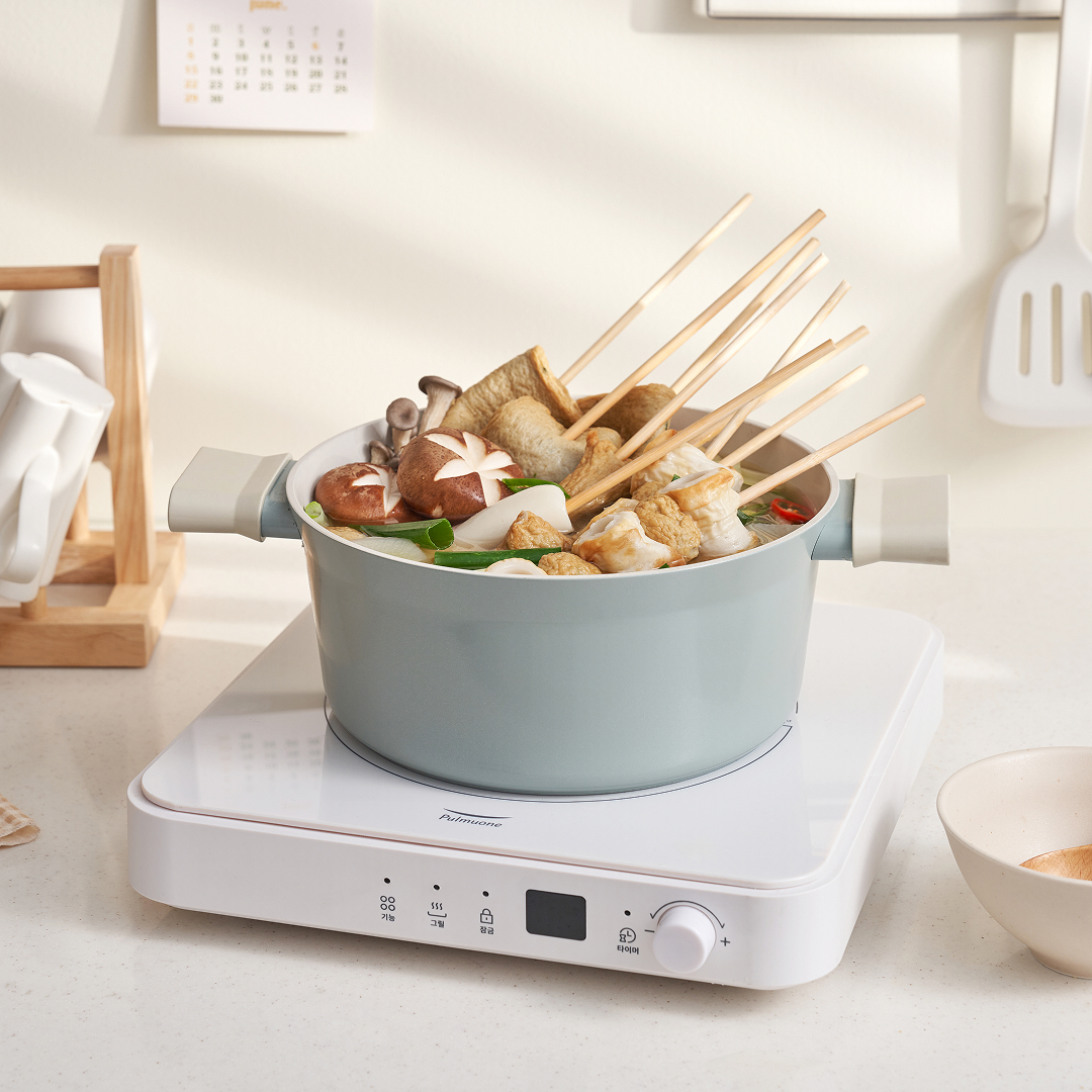 풀무원 인덕션 쿠커 1구인덕션 그릴플레이트 RD1DWW1