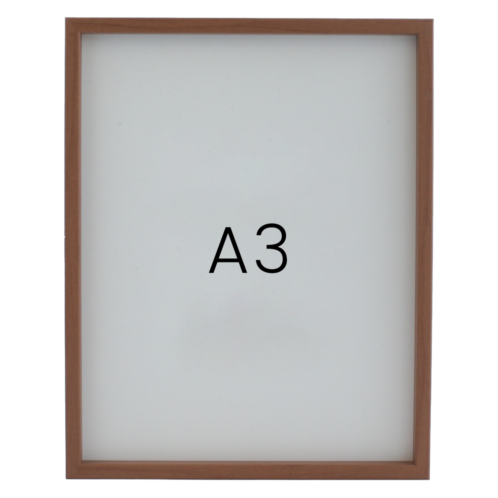 12mm레프 원목액자 우드 웨딩 전시회 맞춤 프레임 틀 A3 297x420mm, 연밤 - 메인 이미지