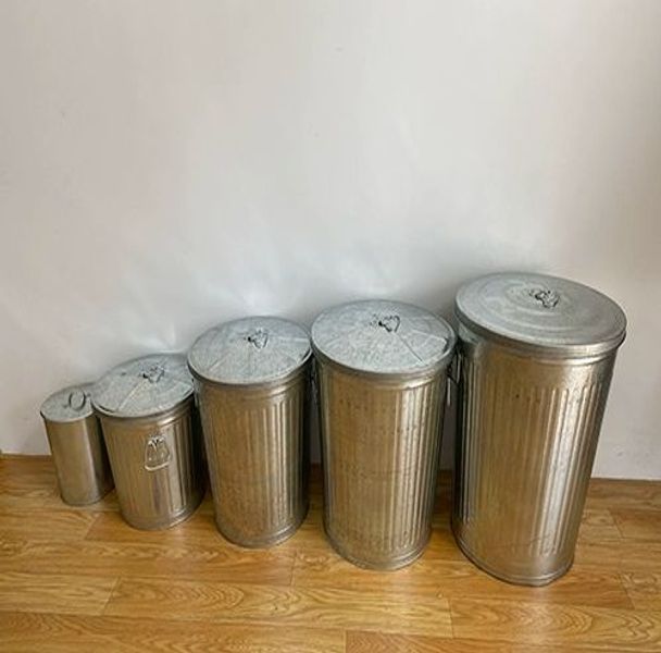 소각 쓰레기통 밀폐 대용량 양동이 양은 냄새차단 휴지통 35L 지름35cm높이37cm - 상세 이미지 2