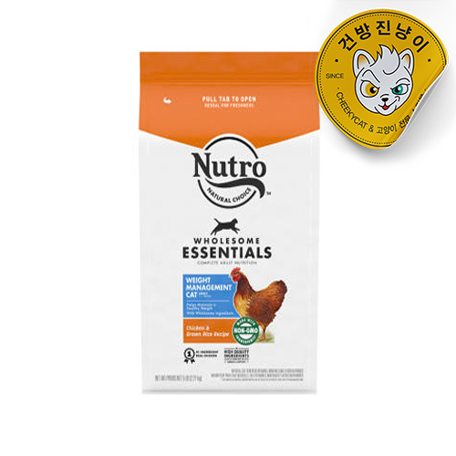 뉴트로 캣 내추럴초이스 어덜트(체중감소/닭고기와현미), 2.27kg, 1개