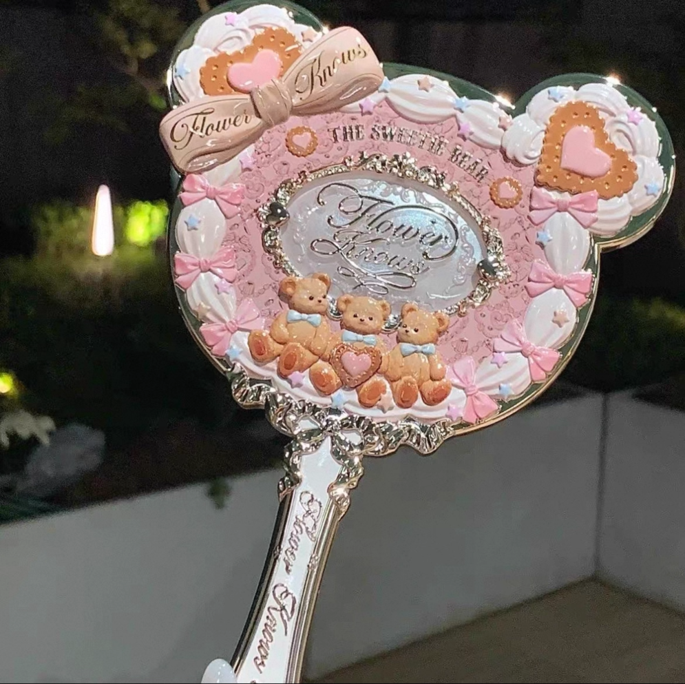 플라워노즈 스위티베어 거울 손거울 귀여운 화장거울 - 상세 이미지 5