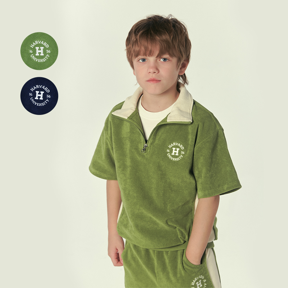 하버드키즈 하버드 테리 반집업 반팔티 HSMT-34026