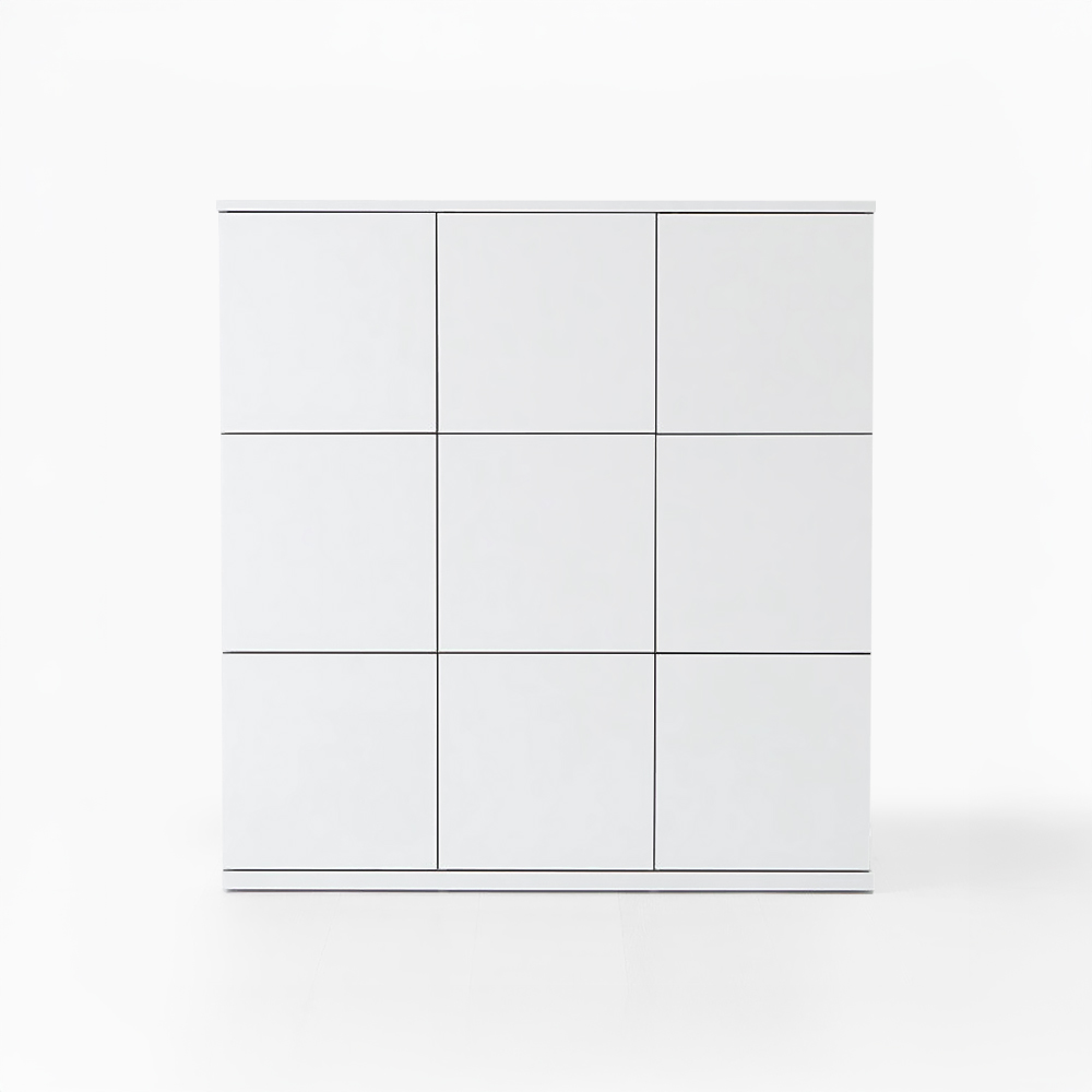 피크 수납장 9칸 900x310x961mm, 3단, 화이트 8287.5323 - 상품 이미지