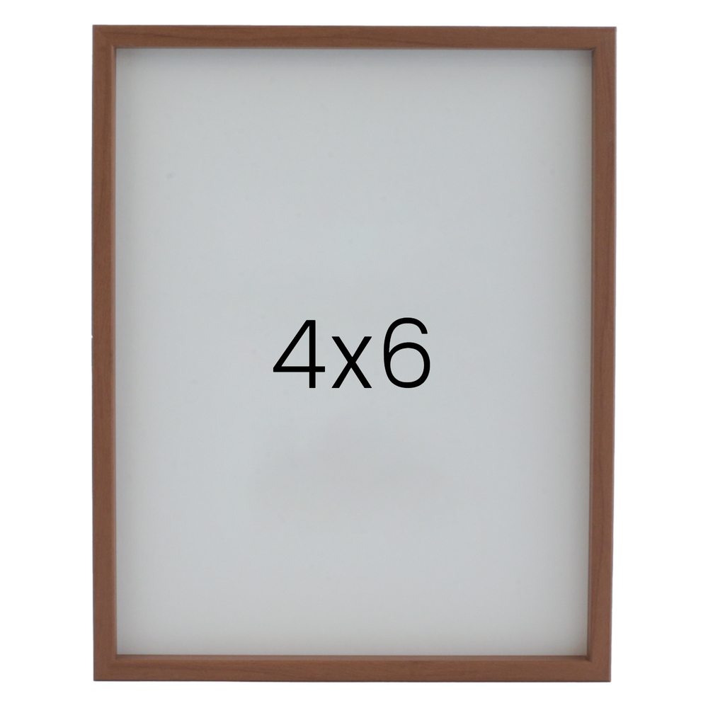 12mm레프 나무액자 사진액자 웨딩 포토테이블 사진인화 탁상 소형 4x6 101x152mm, 연밤 - 메인 이미지